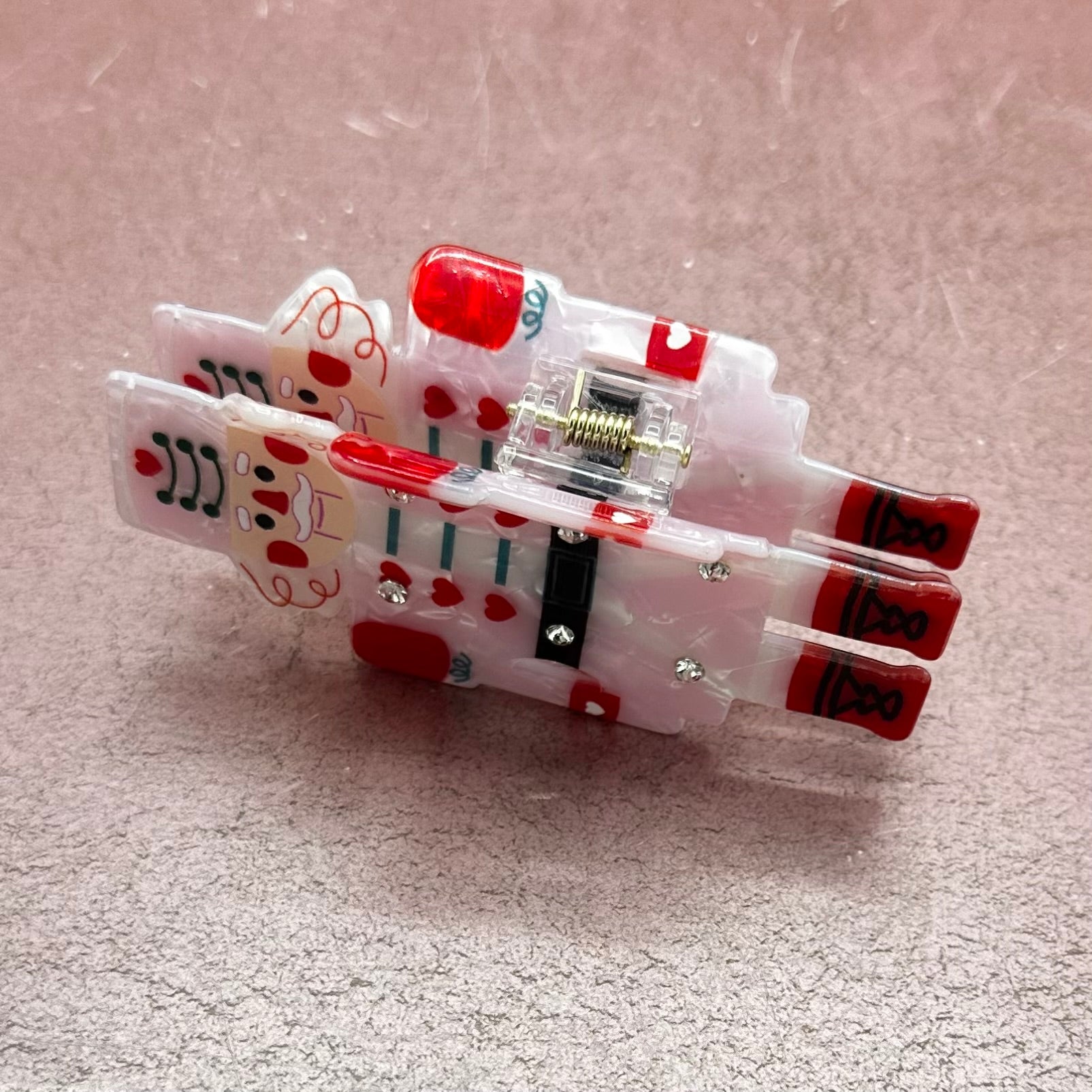 Pink Preppy Nutcracker Claw Clip