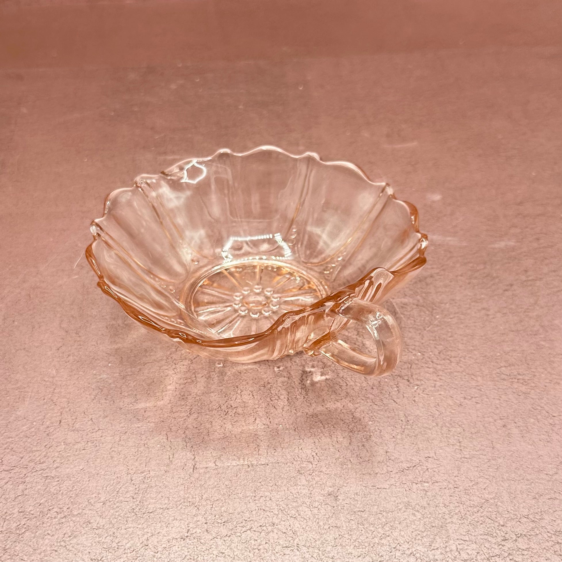 Vintage Pink Anchor Hocking Oyster & Pearl Dish