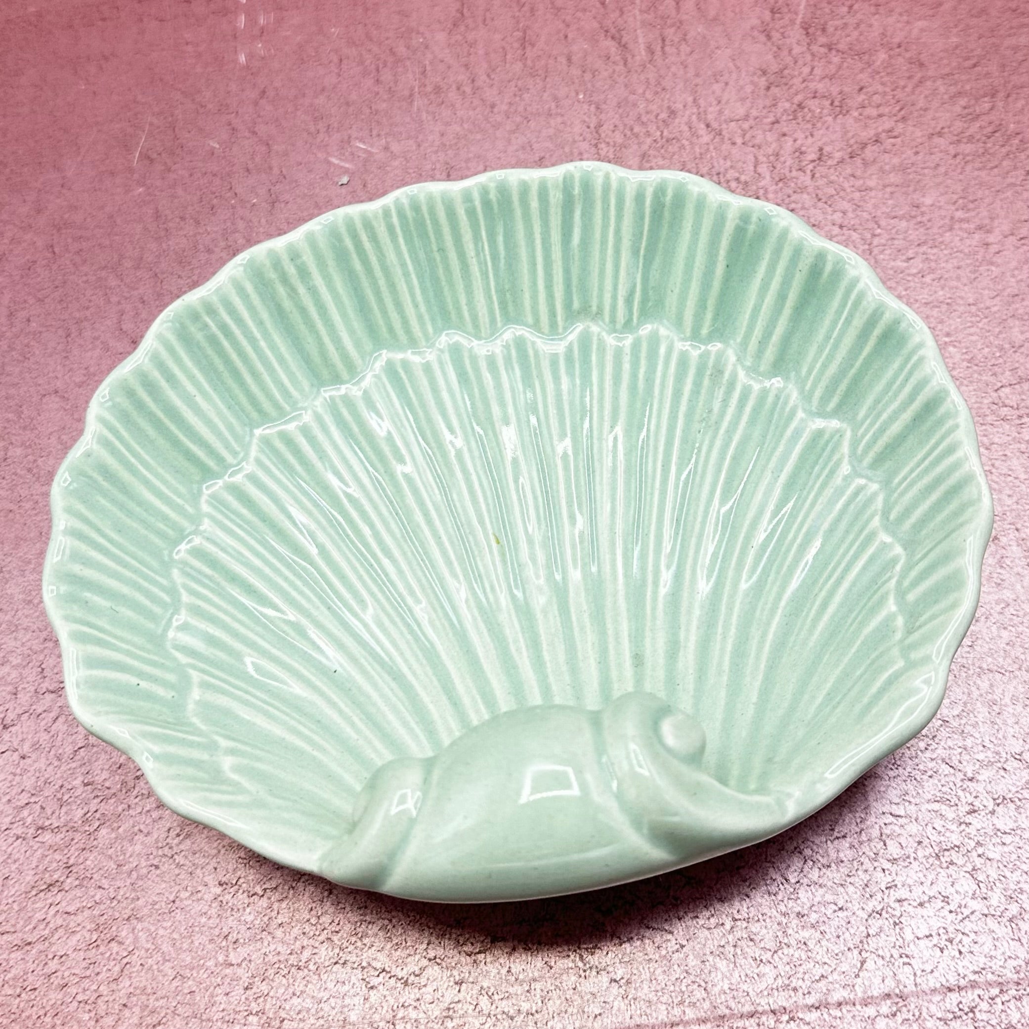 Sea Foam green Shell Dish