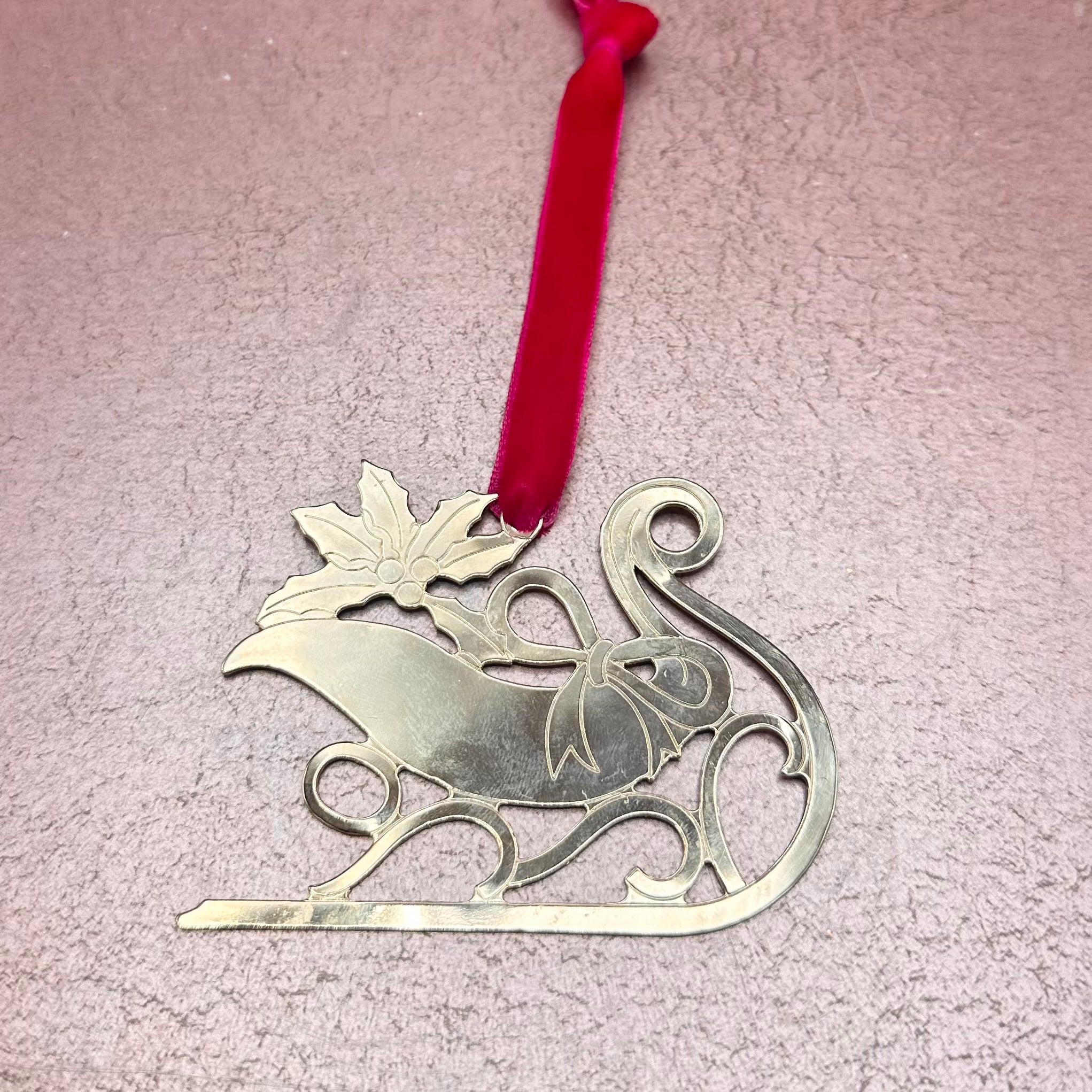 Vintage Gold Metal Ornaments