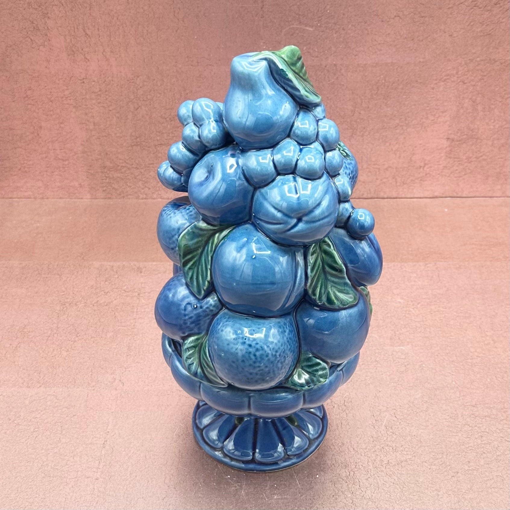 Ardco Blue Fruit Bowl Statue