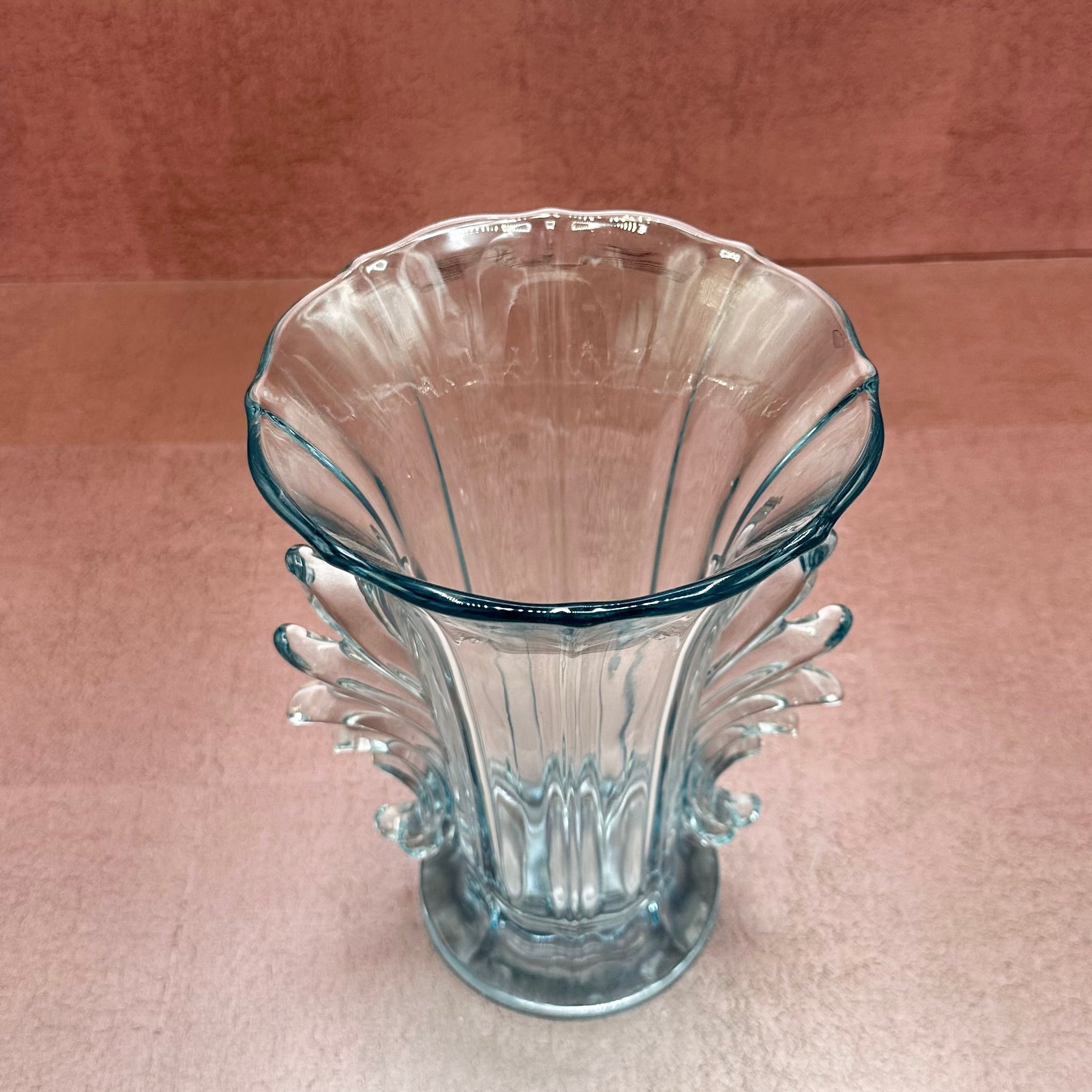 Aqua Flair Fostoria Baroque Vase
