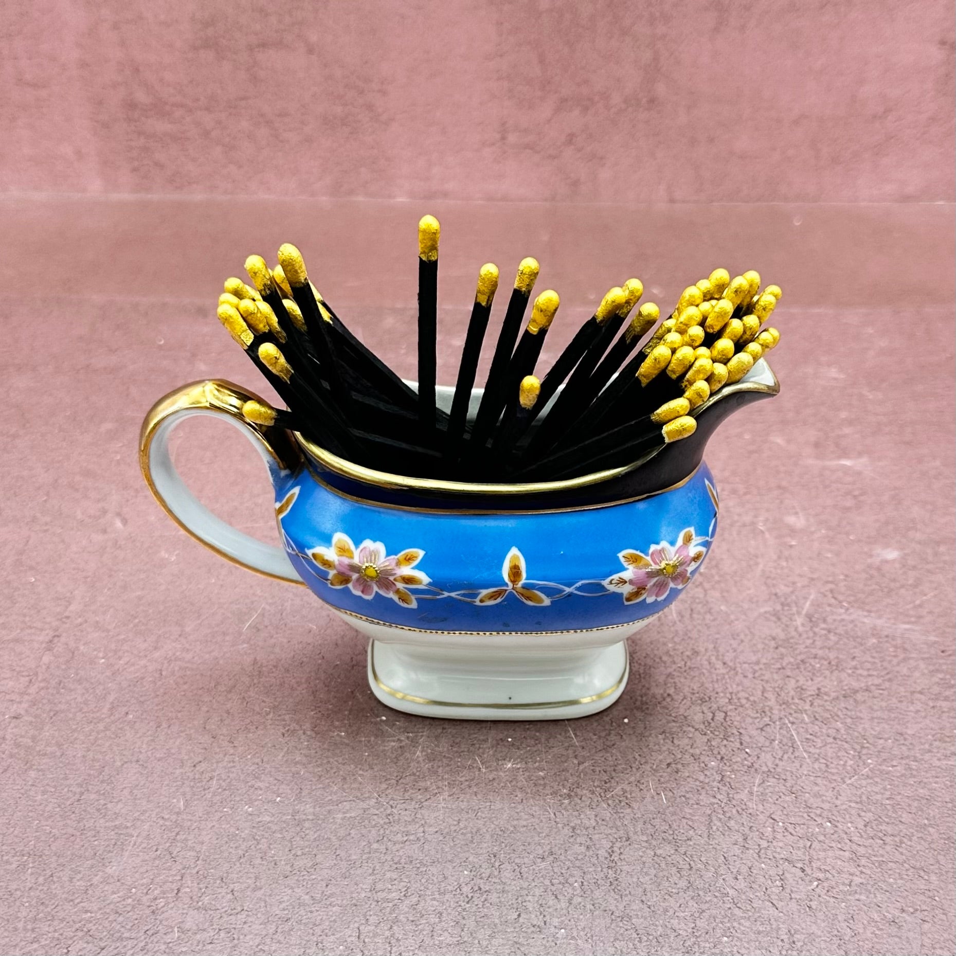 Black & Blue Vintage Creamer Match Striker