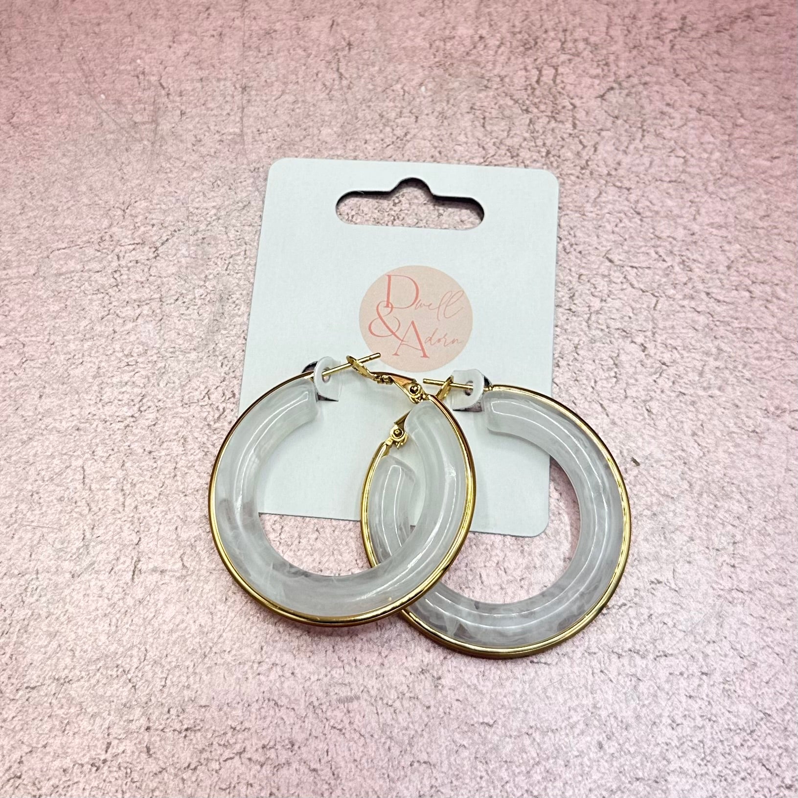 Acrylic and Metal Hoops