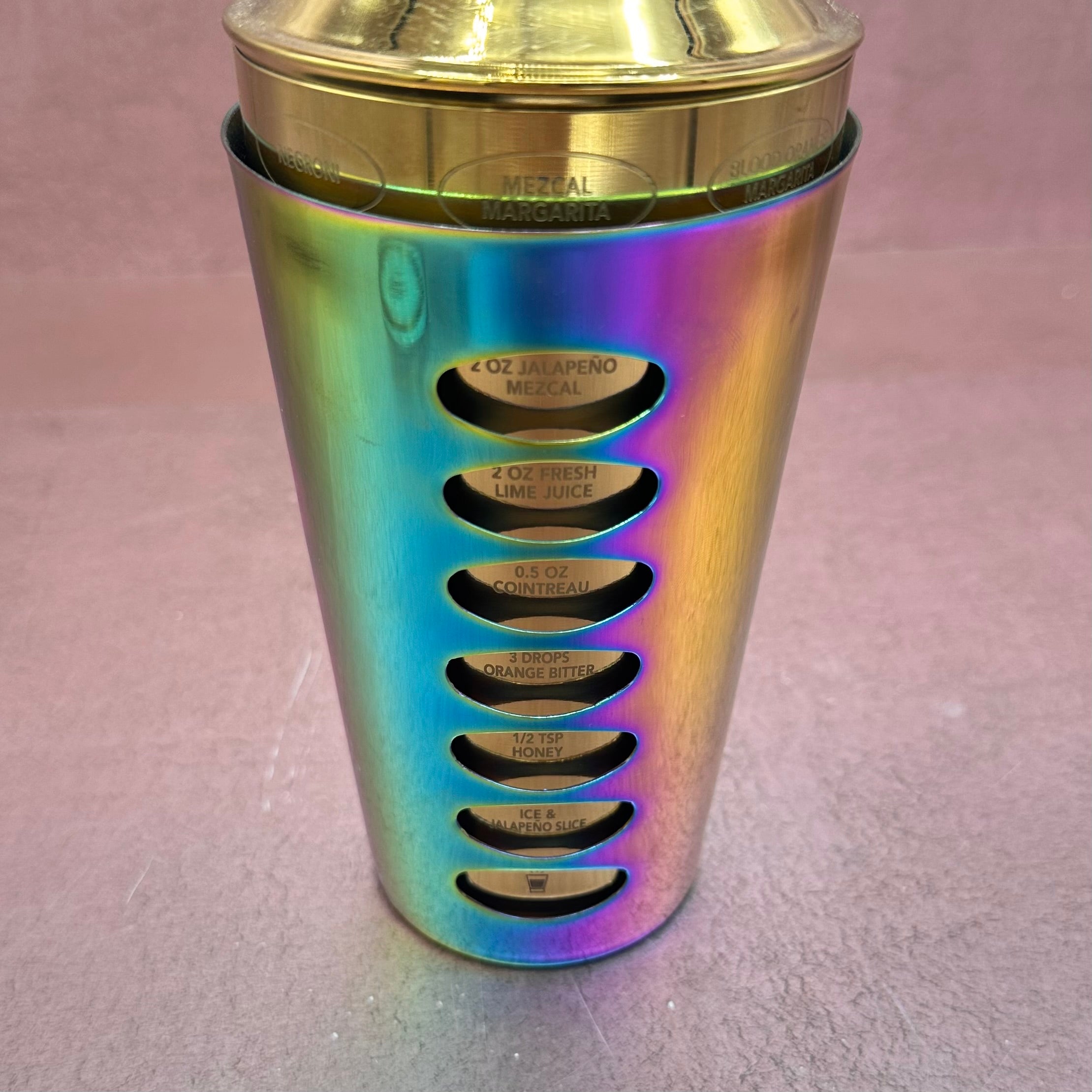 Rainbow Gold 8 Recipe Shaker