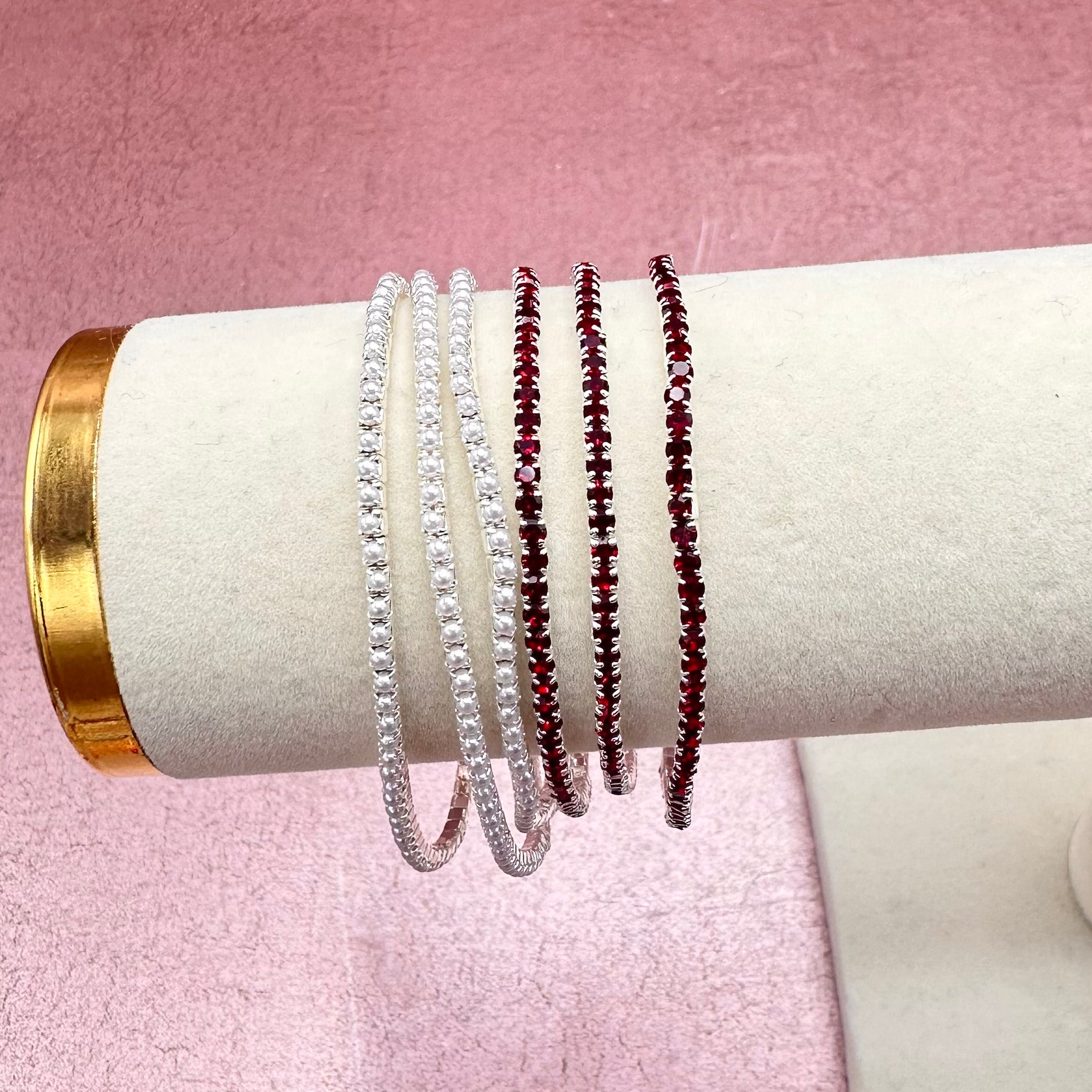 Rhinestone Gameday/Spirit Bracelet Stacks