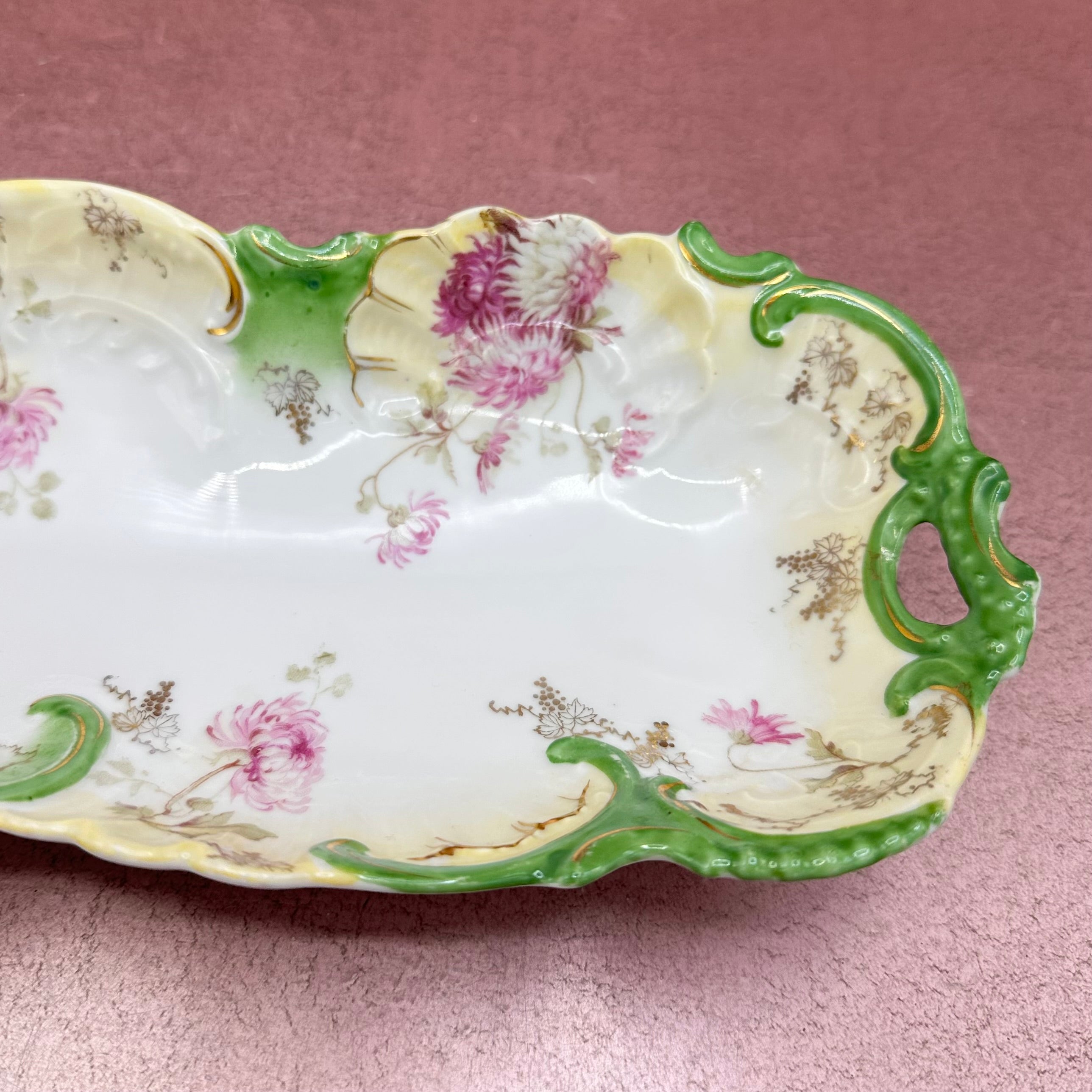 Vintage Weimar Green Serving Tray