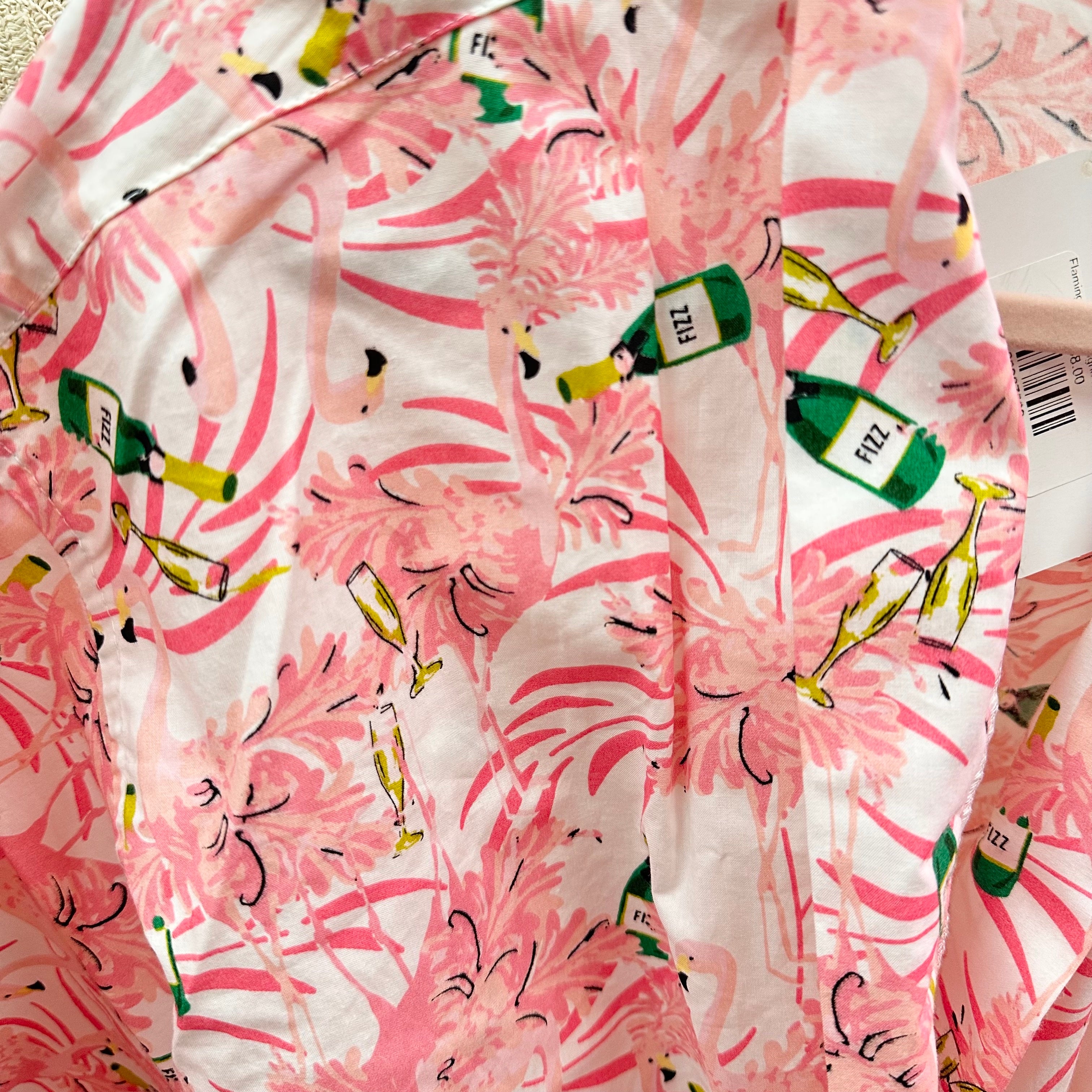 Flamingo Champagne Kimono Robe