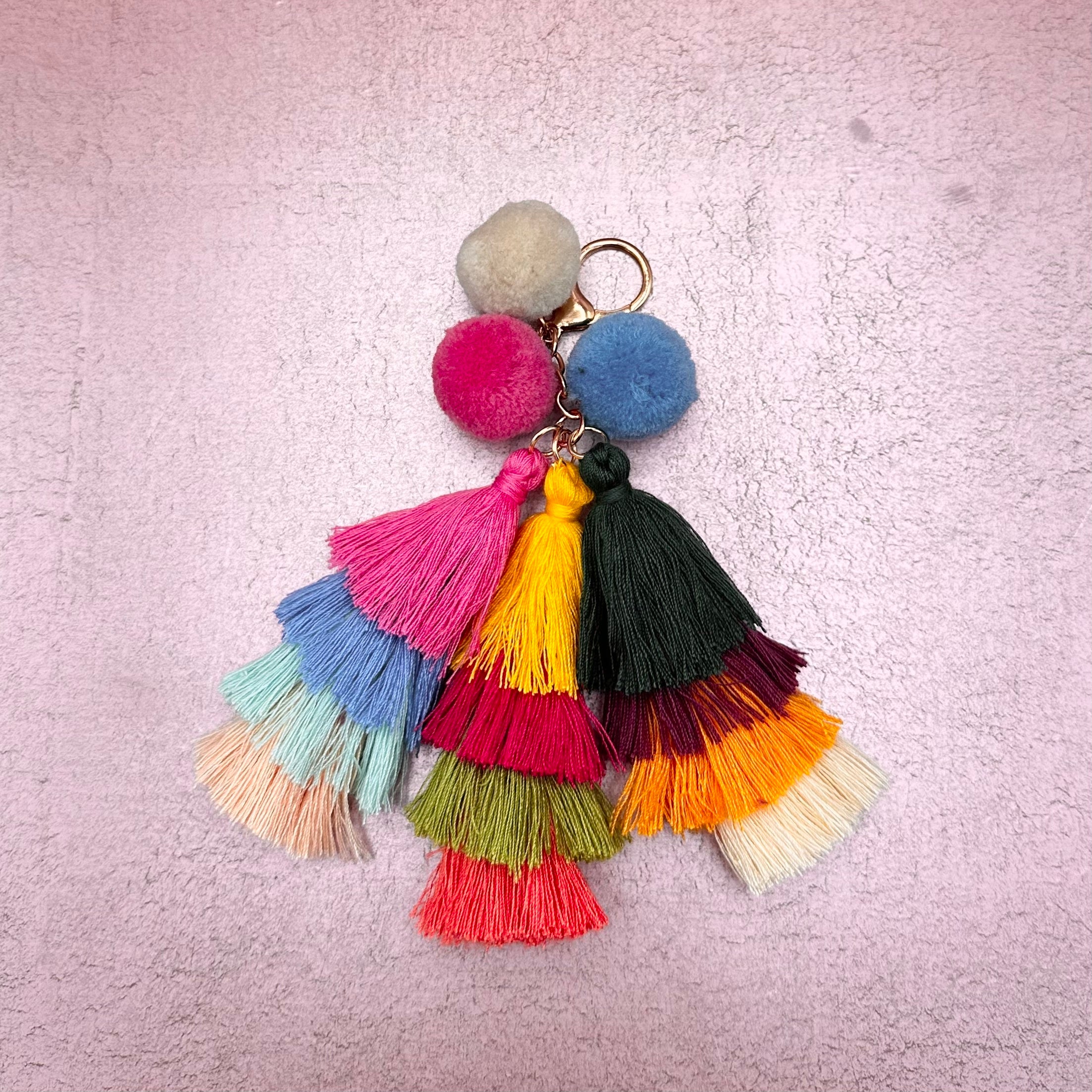 Pompom Bag Tassel/Keychain