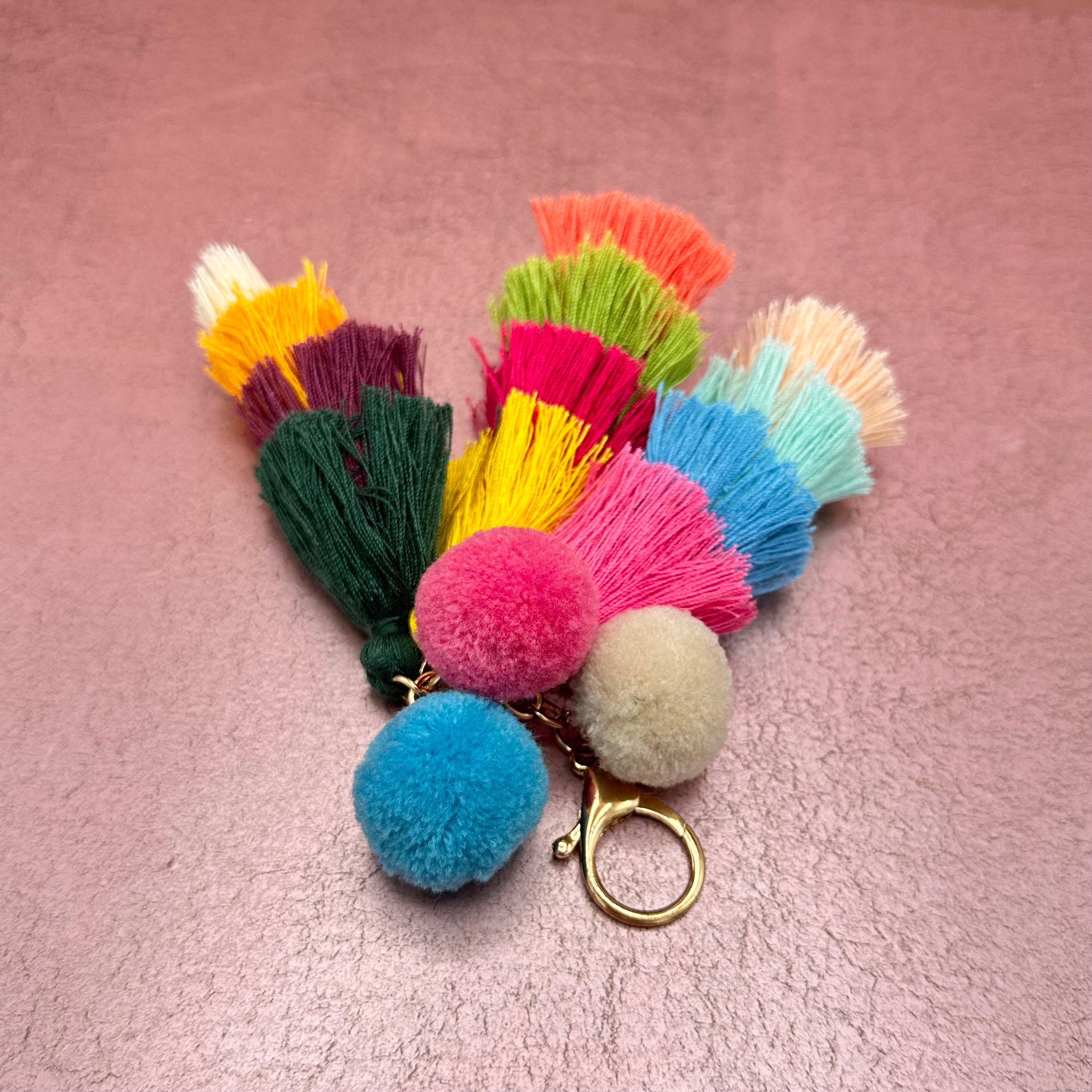 Pompom Bag Tassel/Keychain