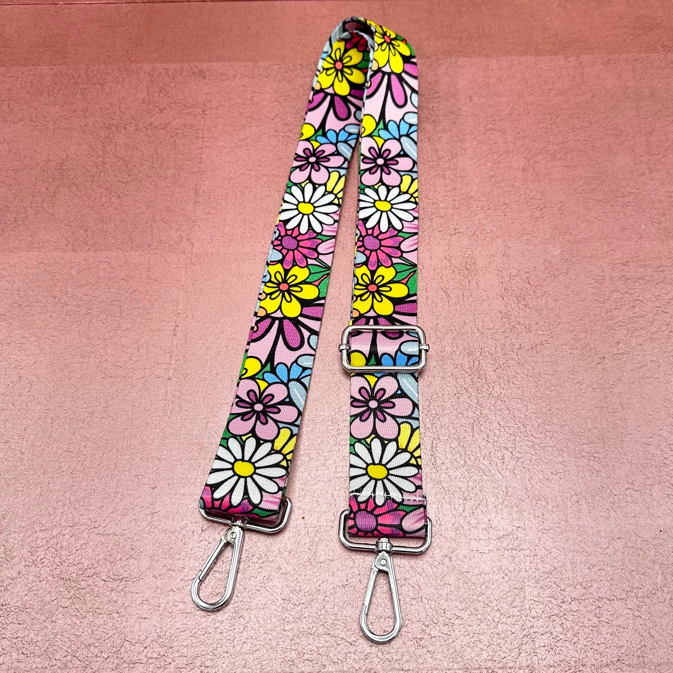 Flower Power Slim Purse Strap