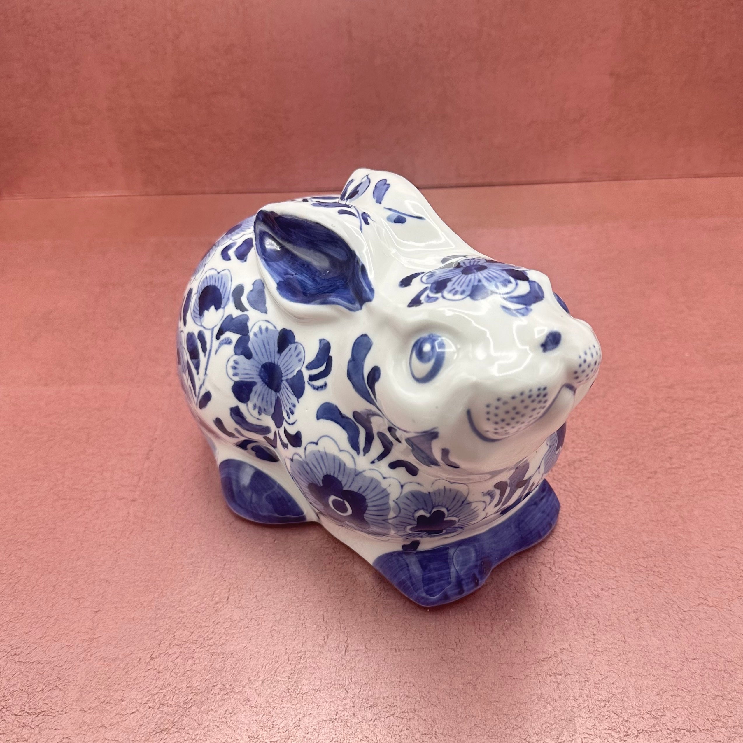 Chinoiserie Blue & White Porcelain Bunny