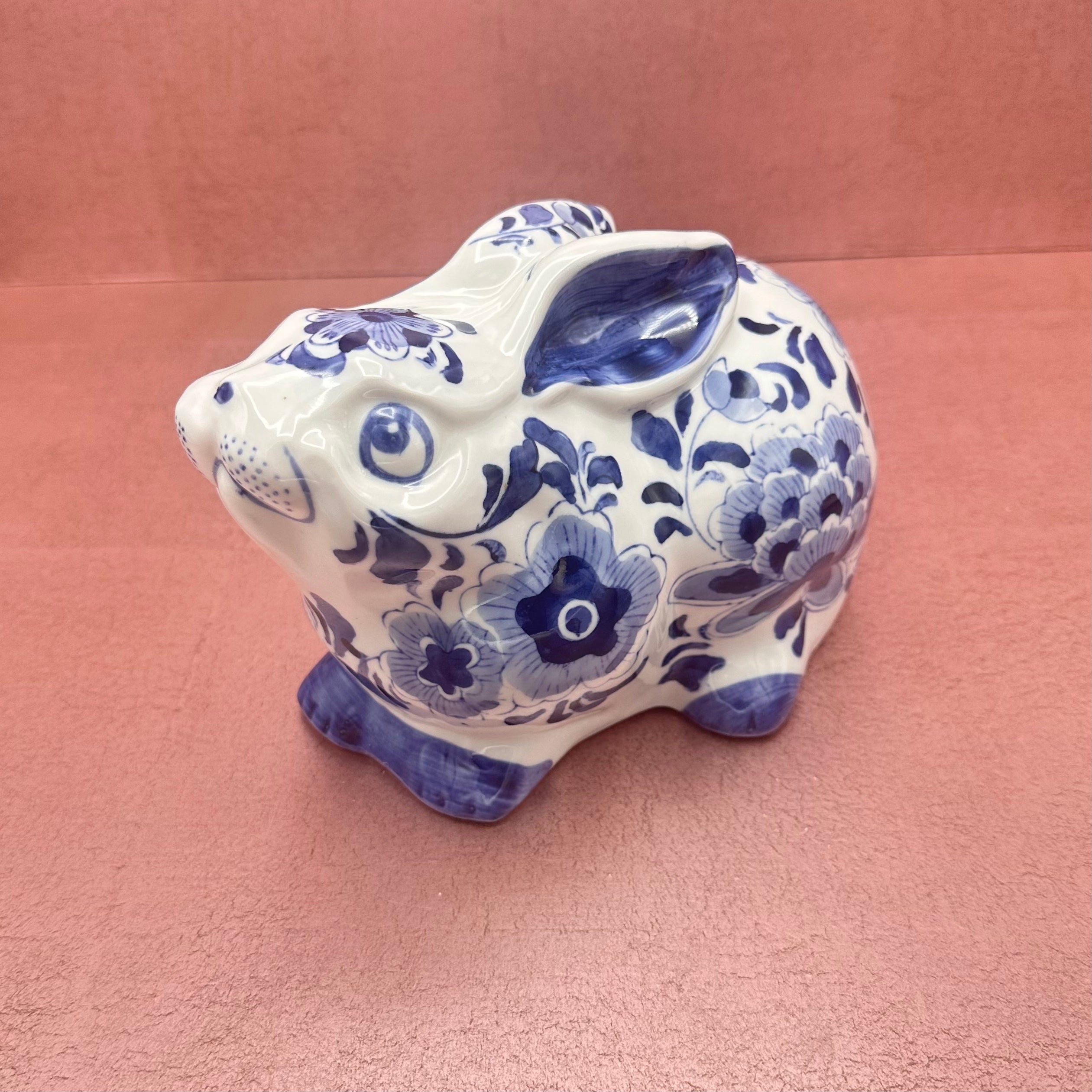 Chinoiserie Blue & White Porcelain Bunny