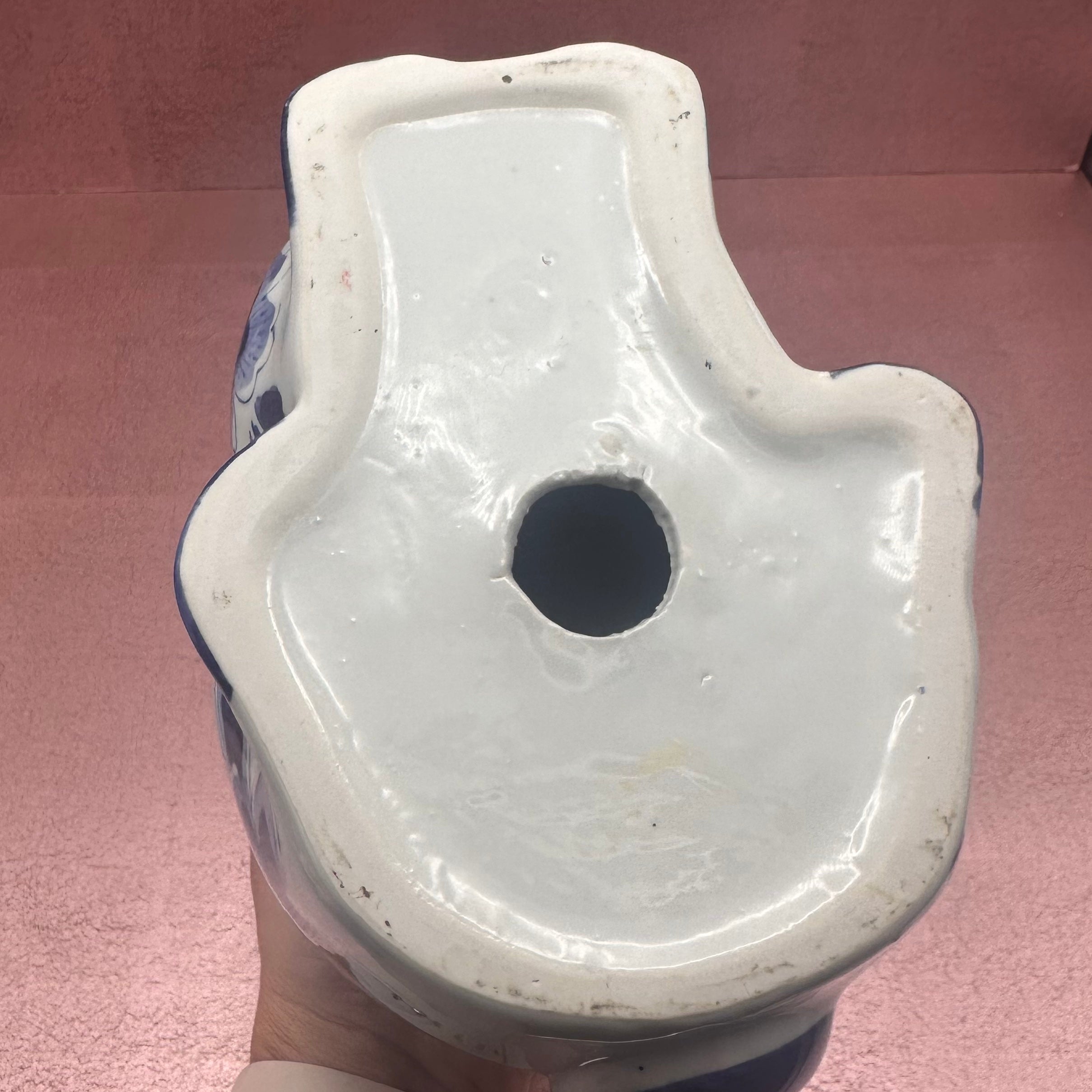 Chinoiserie Blue & White Porcelain Bunny