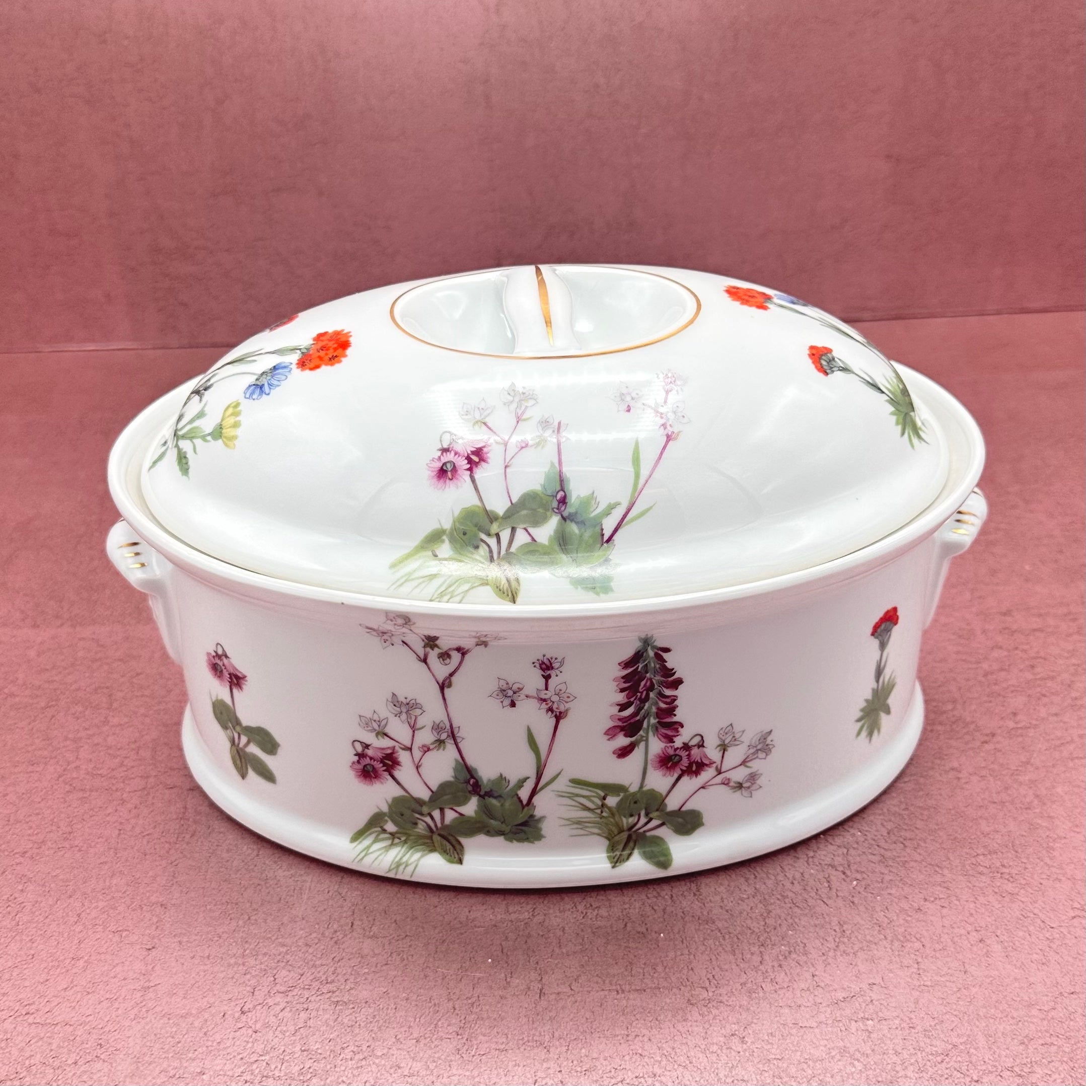 Louis Lourioux Casserole “Le Faune” Wild Flower Dish
