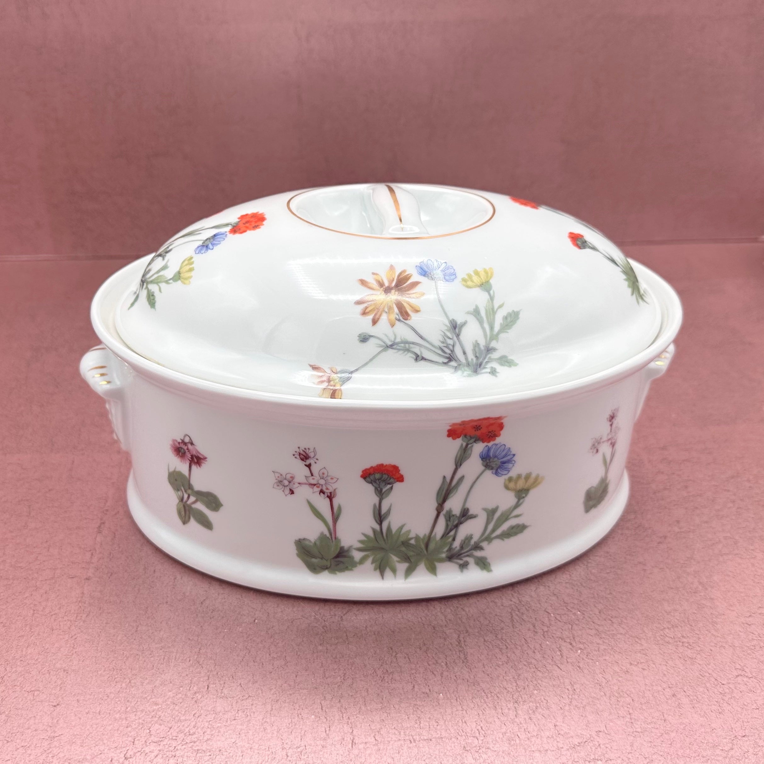 Louis Lourioux Casserole “Le Faune” Wild Flower Dish
