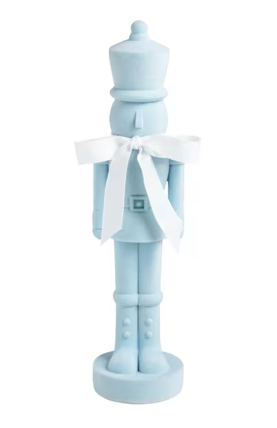 Flocked Pastel Nutcracker Sitters
