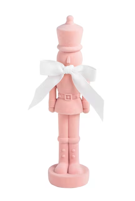 Flocked Pastel Nutcracker Sitters