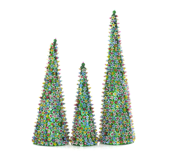 Beaded & Sequin Tree Green