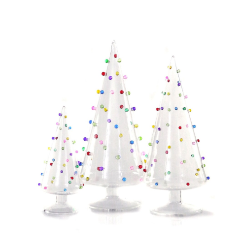 Confetti Glass Tree Clear