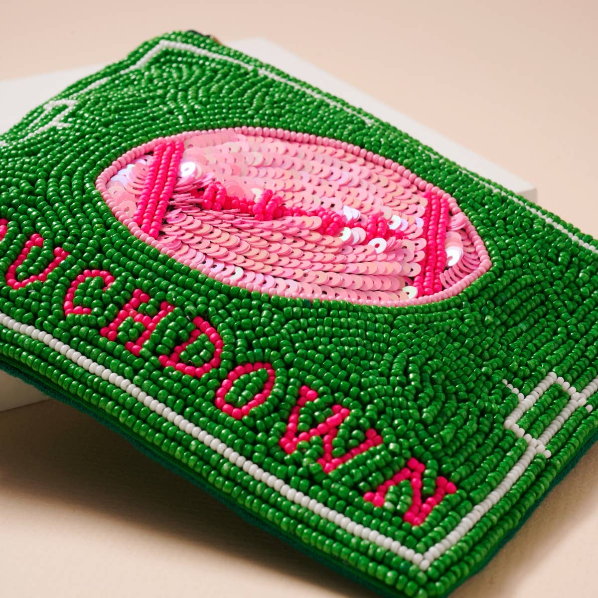 Pink Football Coin Purse