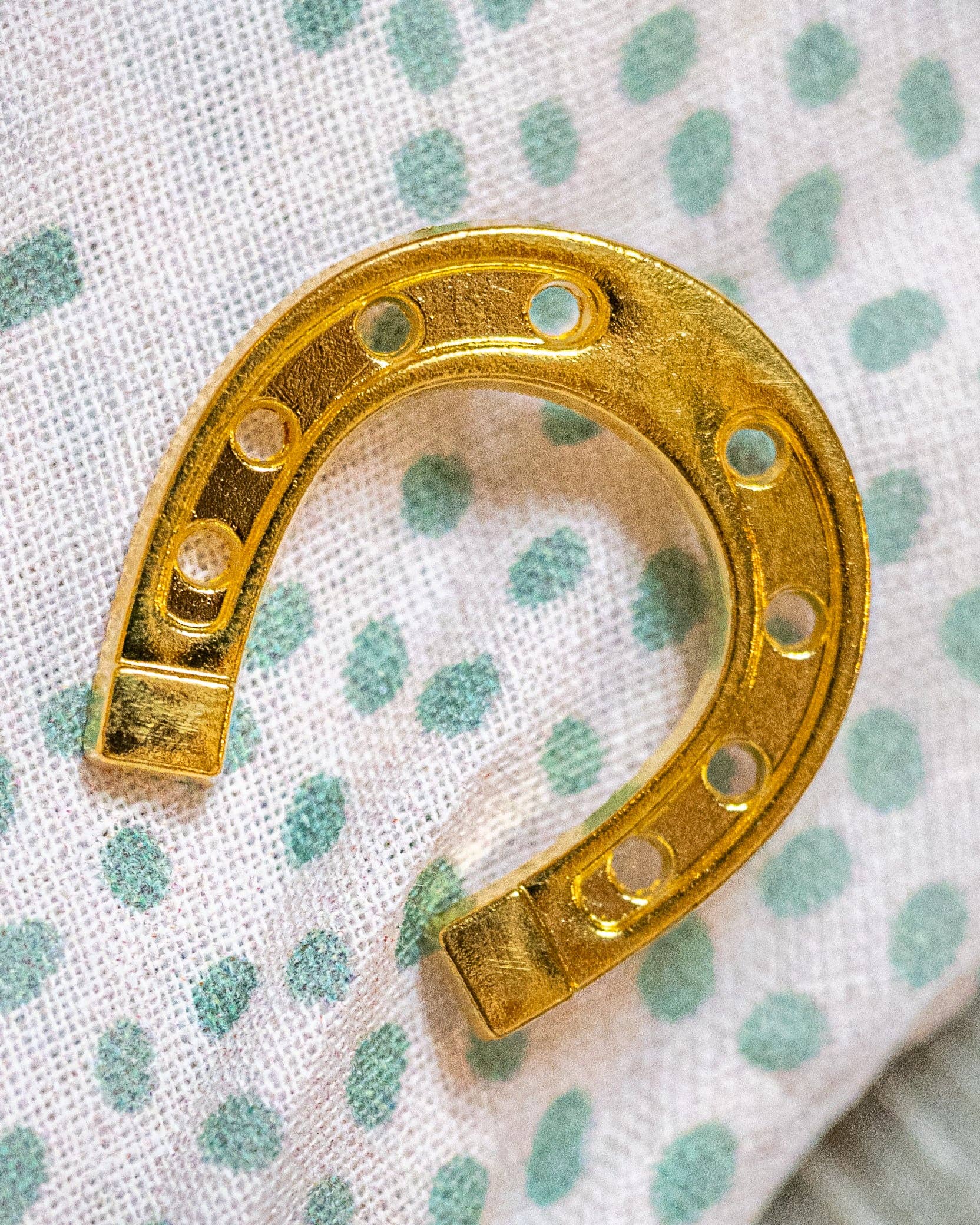 Gold Horseshoe Pin
