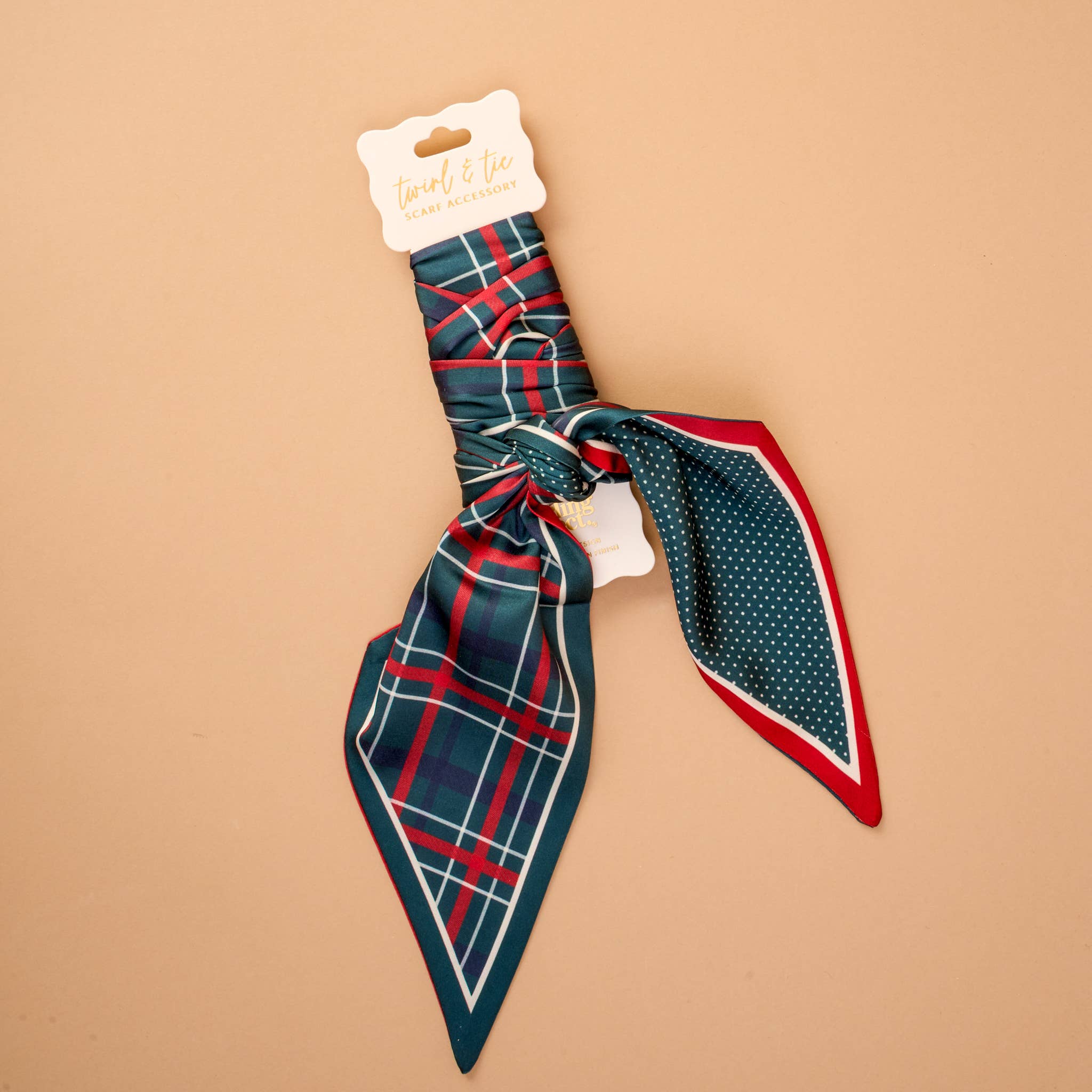 Twirl Scarf Evergreen Plaid