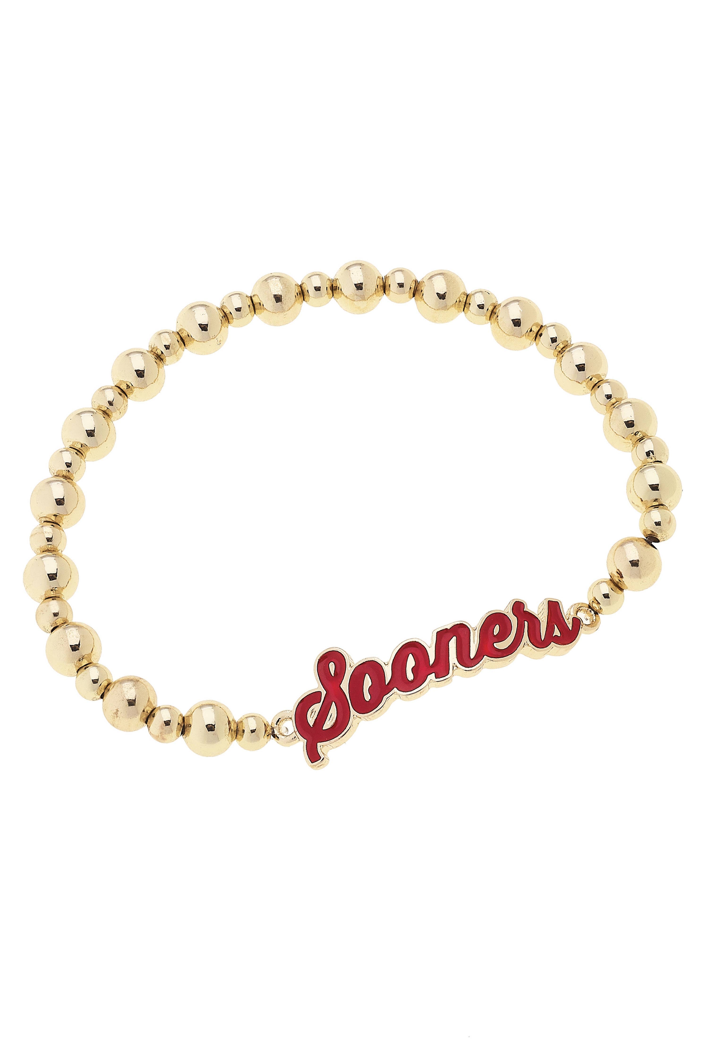 OU Sooners Enamel Stretch Bracelet