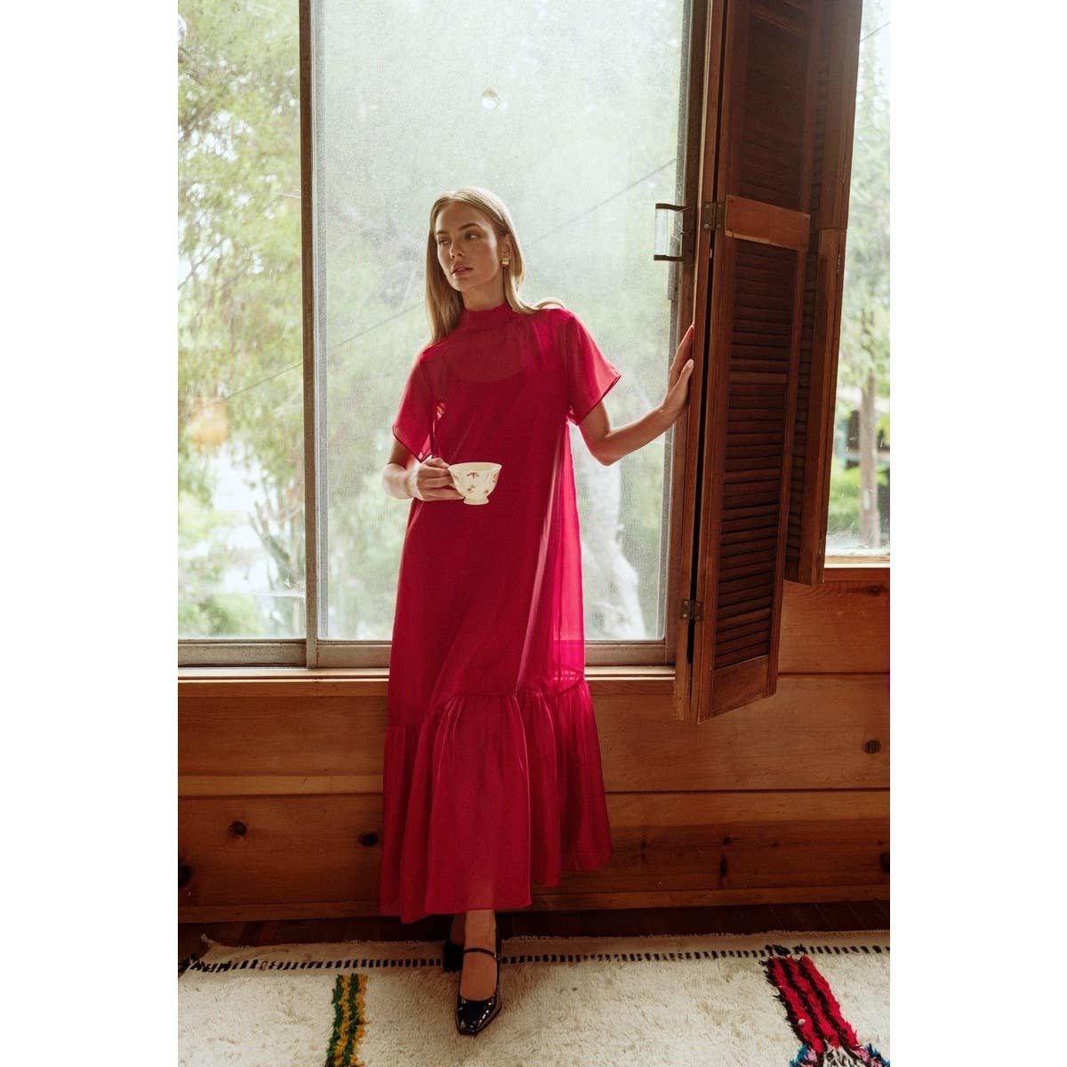 Chiffon Midi Dress