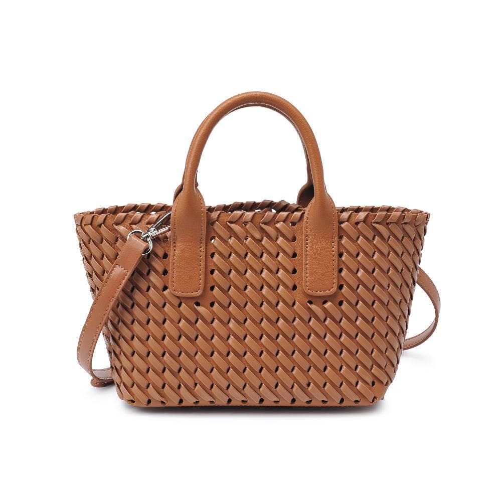 Paisley Woven Crossbody Tote