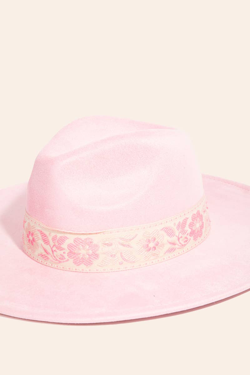 Bohemian Ribbon Felt Hat