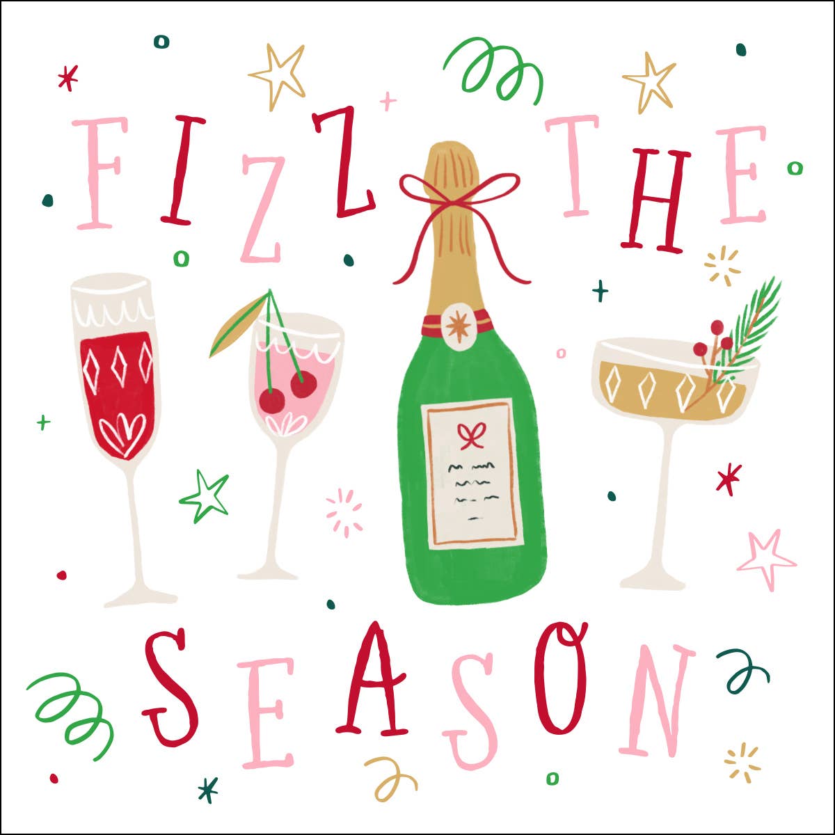 HolidaFizz The Season Cocktail Napkins