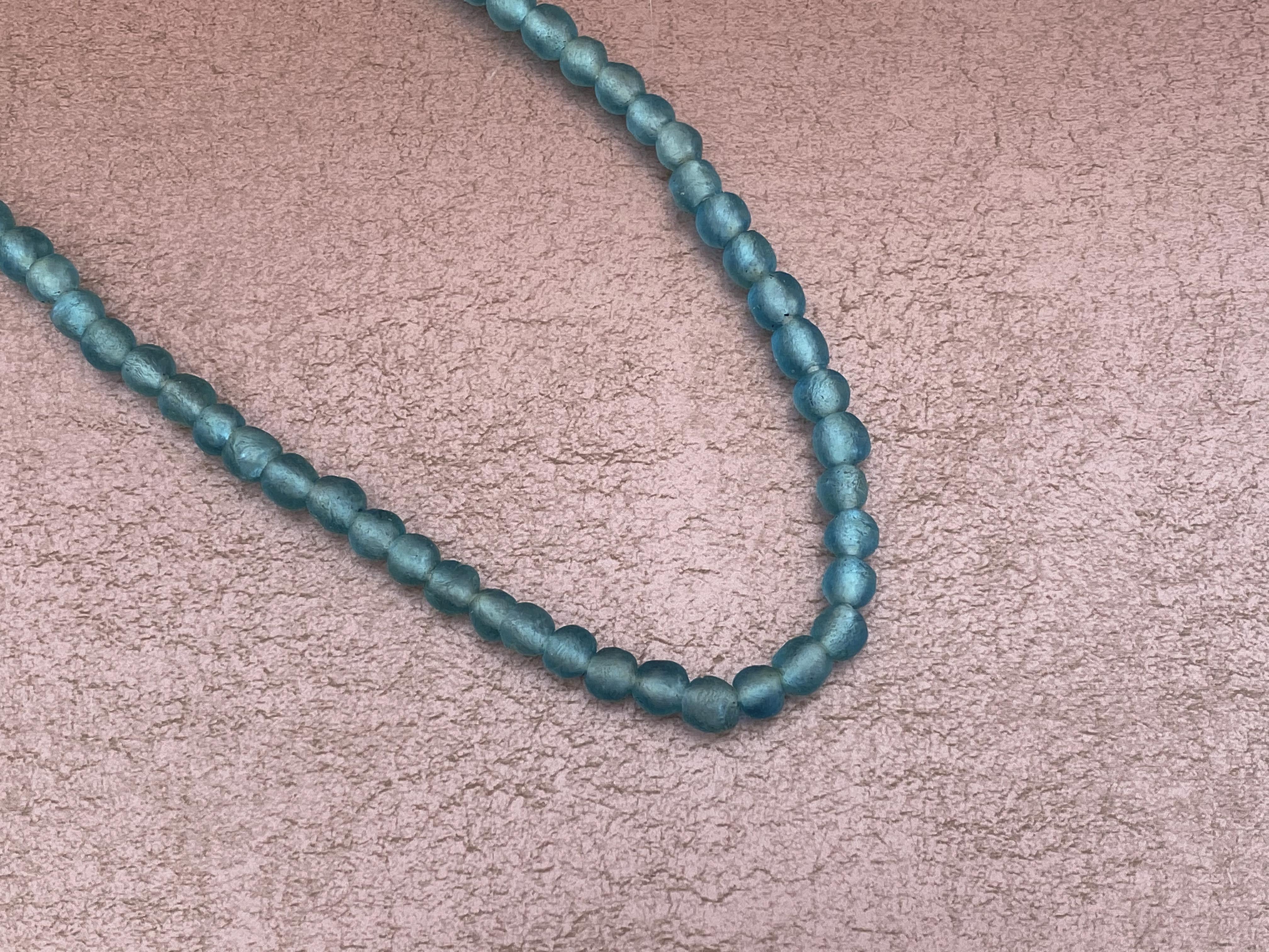 Small Turquoise Sea Glass Necklace