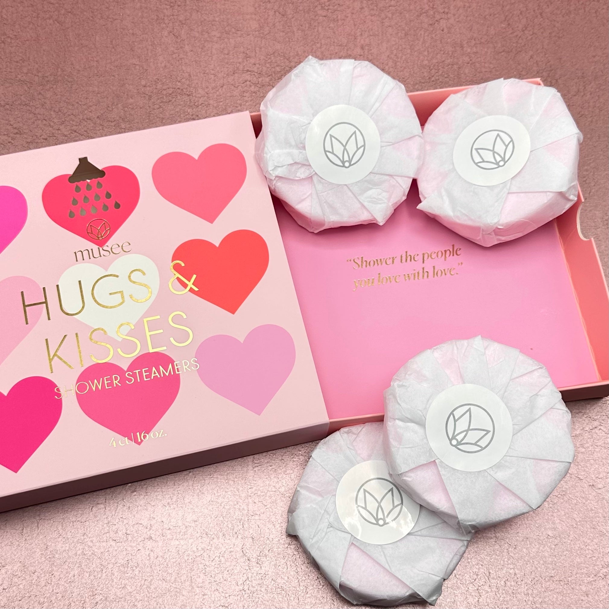 Hugs and Kisses Shower  Steamers