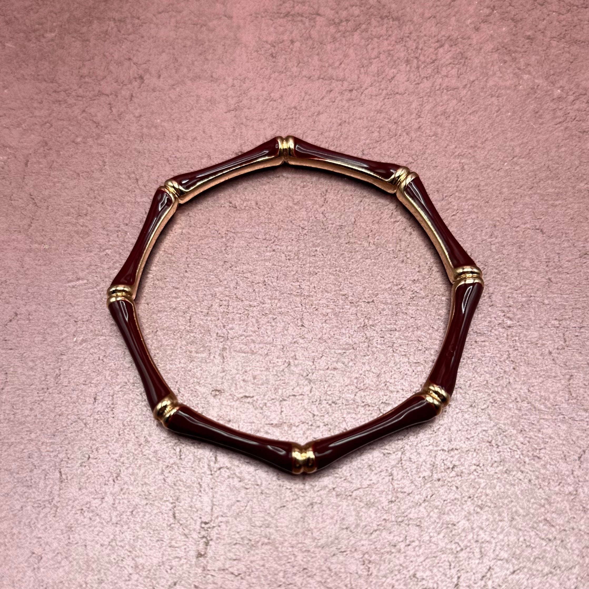 Enamel Bamboo Bracelet