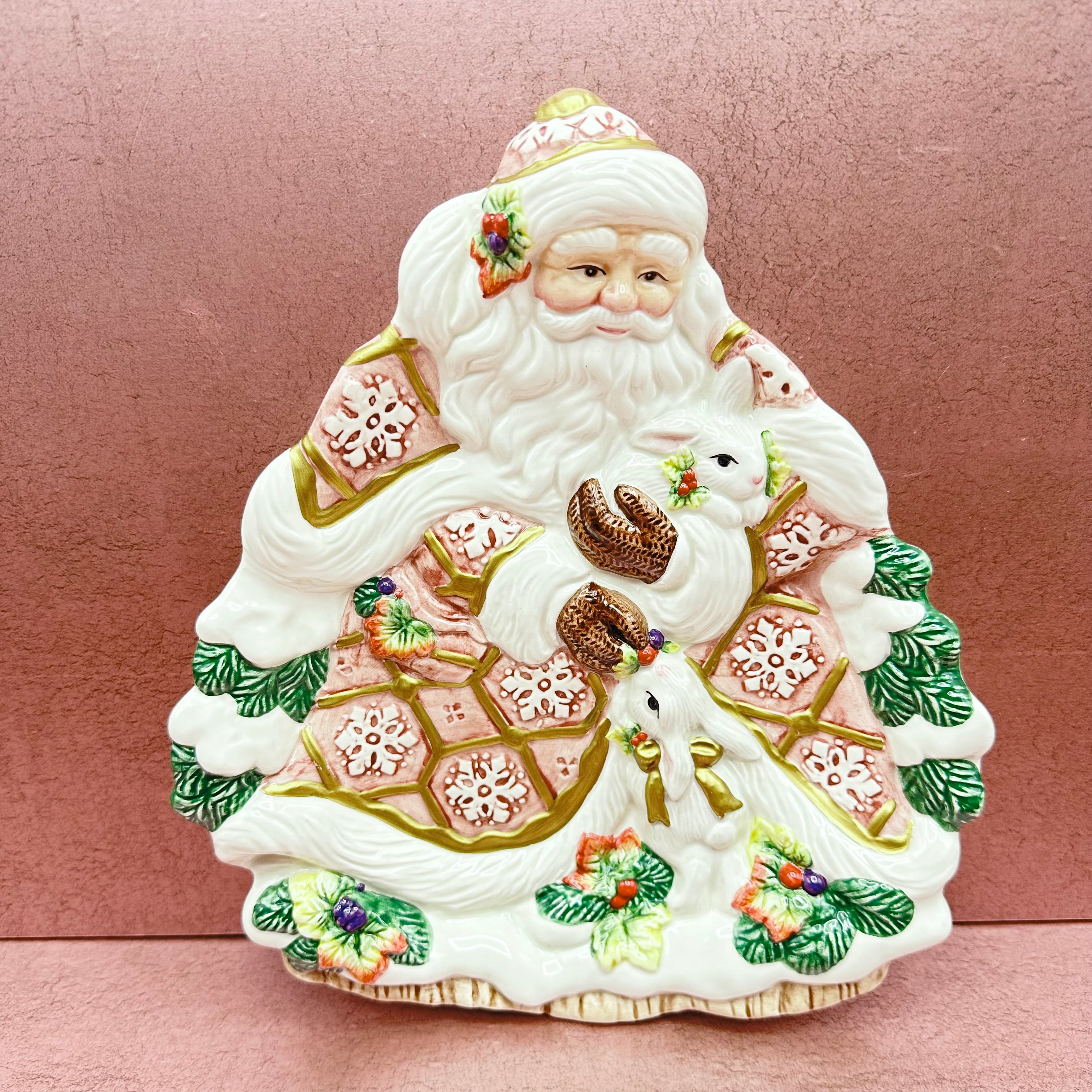 Fitz and Floyd Santa Plate Dwell and Adorn