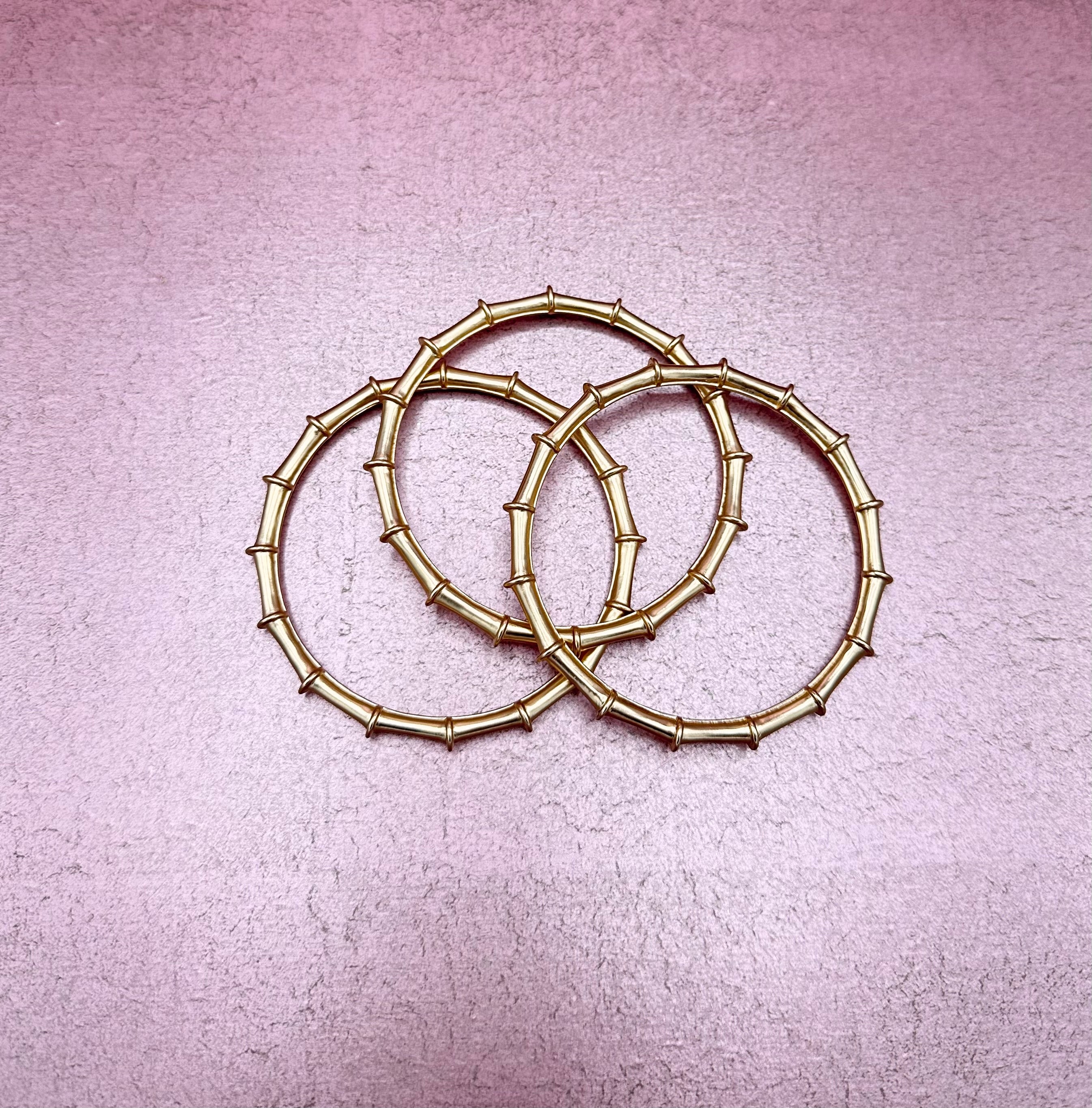 Harper Bangle Brush Gold