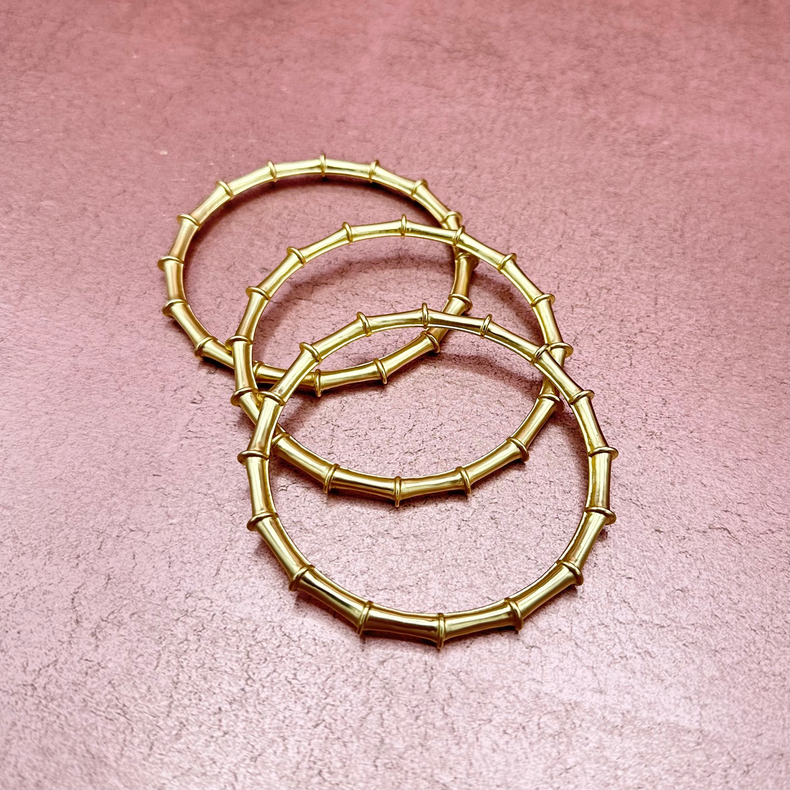 Harper Bangle Brush Gold