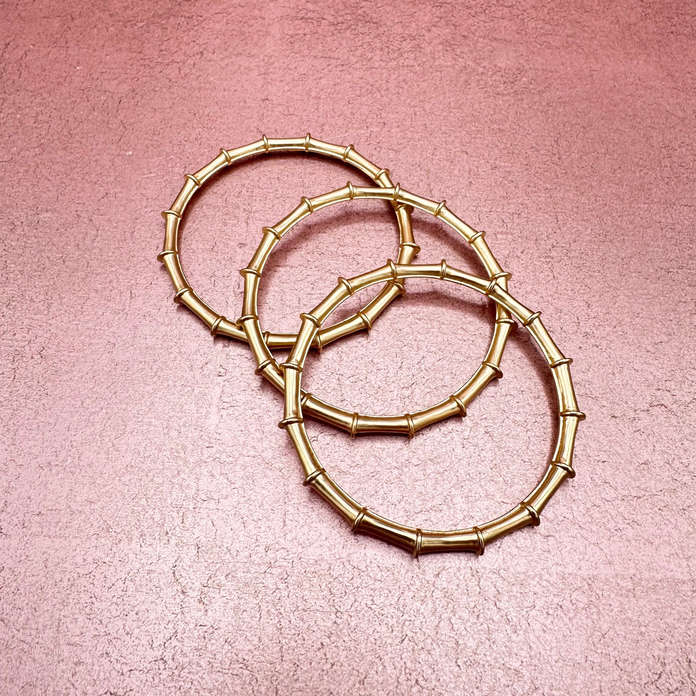 Harper Bangle Brush Gold