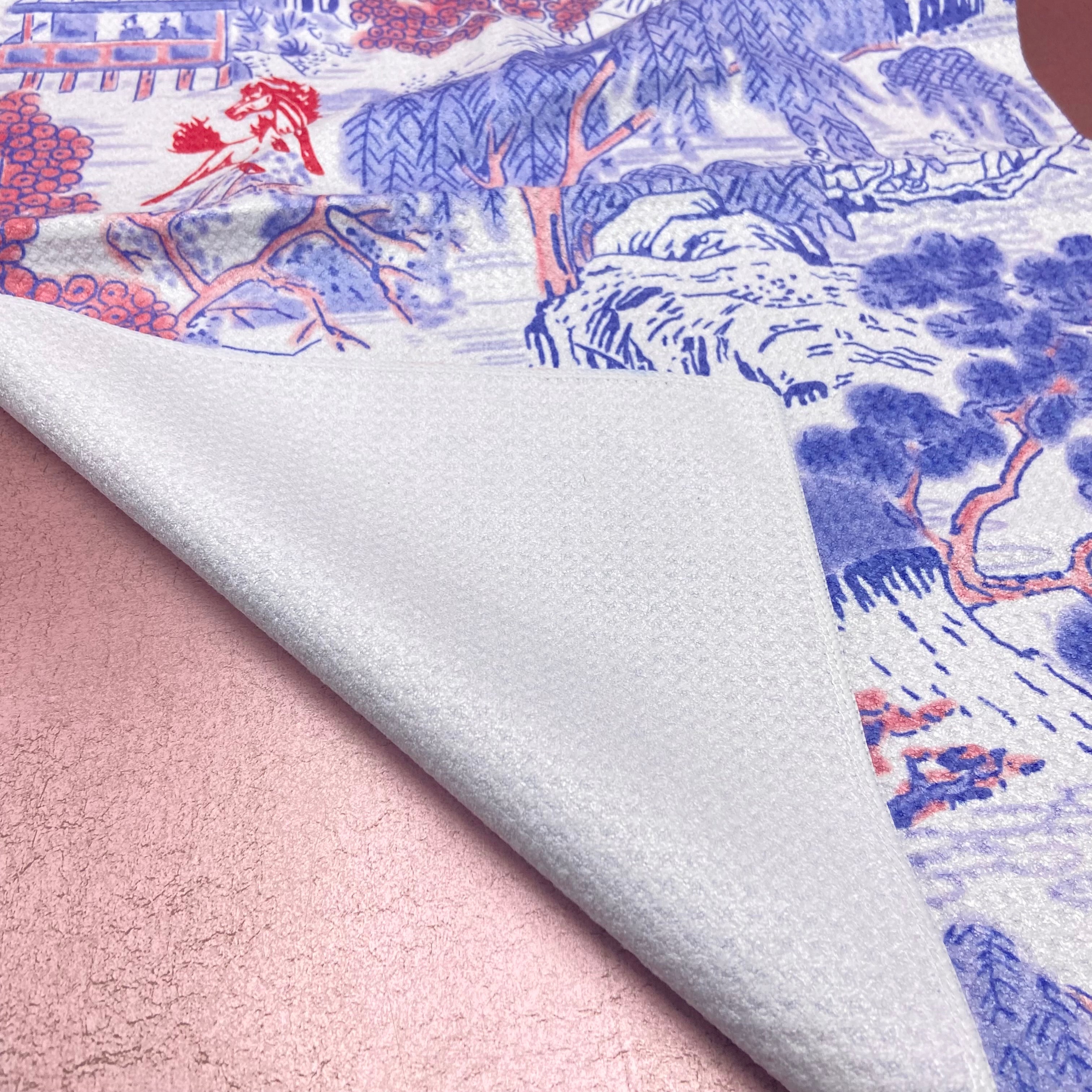 Collegiate Toile Dish Towel SMU