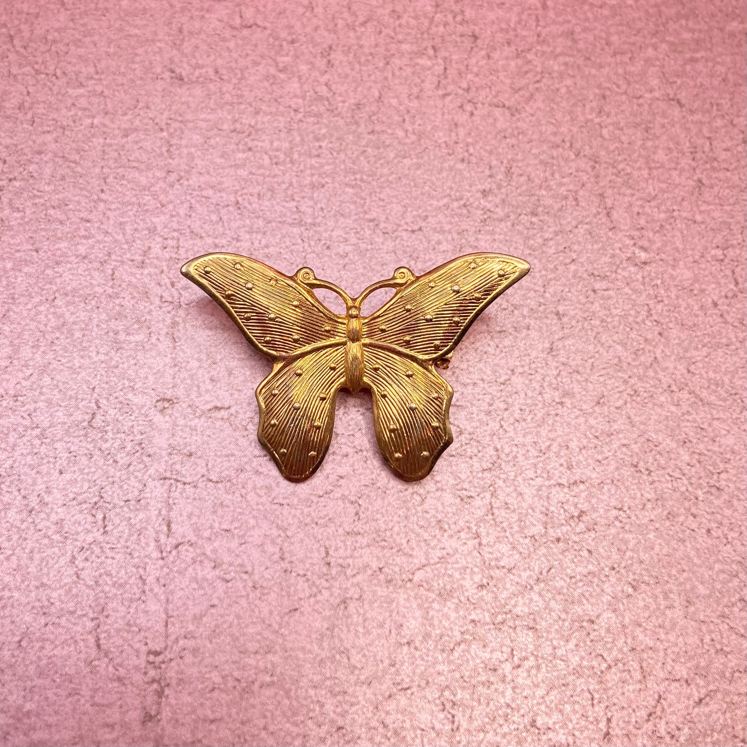 Gold Butterfly Pin