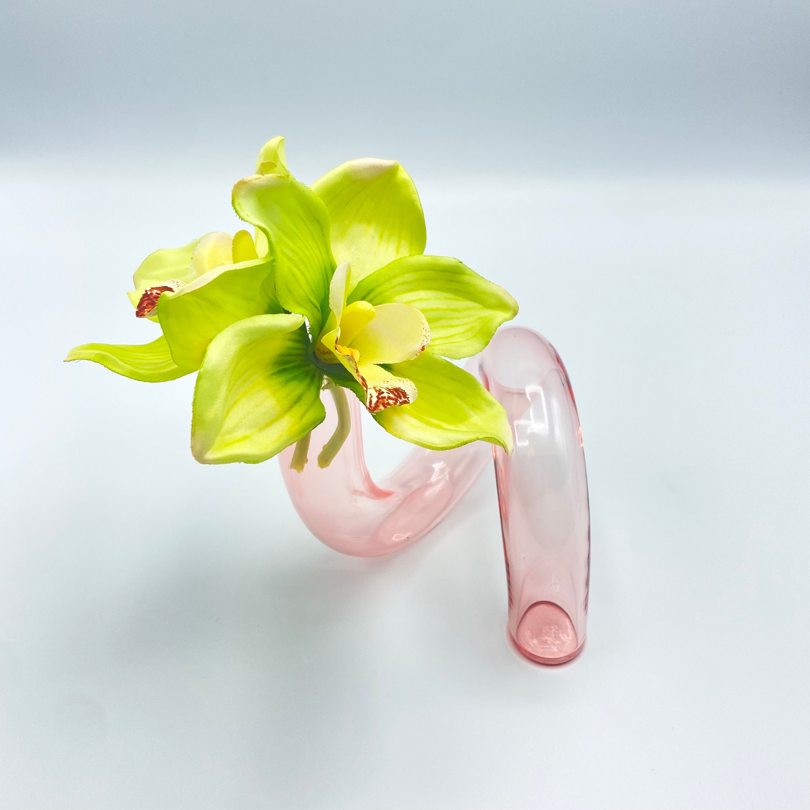Pink Glass Tube Vase